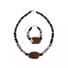 Комплект (бусы, браслет) "Эйфория"