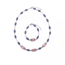 Комплект (бусы,браслет) "Нежное мгновение"