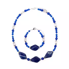 Комплект (бусы,браслет) "Незнакомка"