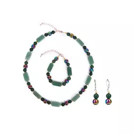 Комплект (бусы, браслет, серьги) "Аманда"