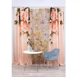 Комплект портьер + тюль "Притяжение"