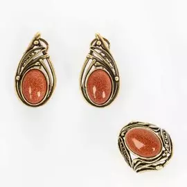 Комплект "Игривый авантюрин"