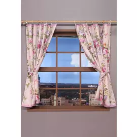 Комплект штор, печать с подхватами 145*150