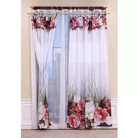 Комплект штор "Цветочные узоры"