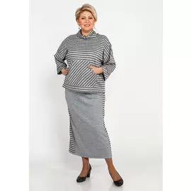 Комплект: юбка и джемпер с воротником