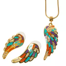 Комплект украшений «Цветочный рисунок»