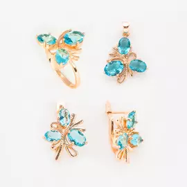 Комплект украшений «Сапфировая элегия»