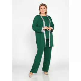 Костюм:блуза, кардиган и брюки из трикотажа