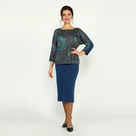 Костюм двойка с юбкой и туникой