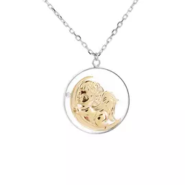 Кулон на цепи серебряный "Ангел"