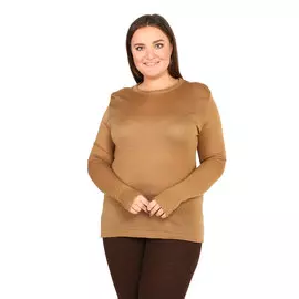 Майка с длиным рукавом из верблюжьей шерсти