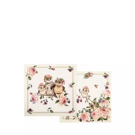 Набор из 2-х салфеток "Совушки", 40x40 см