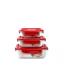 Набор стеклянных герметичных контейнеров