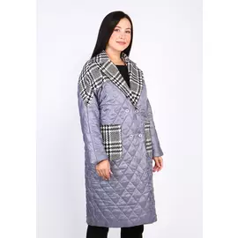 Пальто-миди двубортное