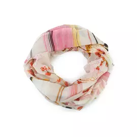 Палантин яркий с цветочным принтом