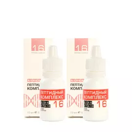 Пептидный комплекс ПК-16 для желудка и 12-ти перстной кишки, 2 шт