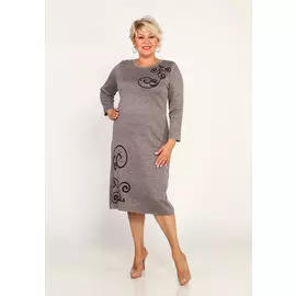 Платье декорированное жемчугом