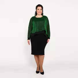 Платье-двойка с люрексом