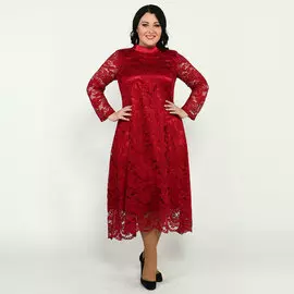 Платье гипюровое свободного силуэта