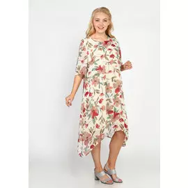 Платье из шифона А-силуэта