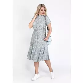 Платье из штапеля с цельнокроеным рукавом