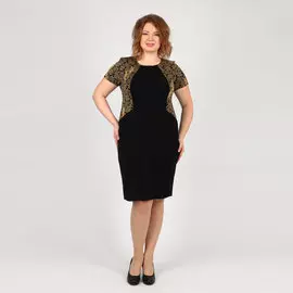 Платье-миди с ажурным узором