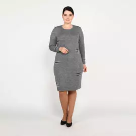 Платье-миди с оригинальными узорами