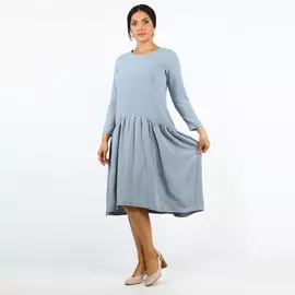 Платье-миди свободное с карманами