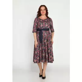 Платье полусолнце на поясе