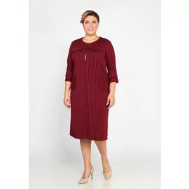 Платье прямое с молнией и карманами