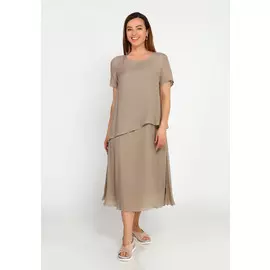 Платье с асимметричным воланом справа