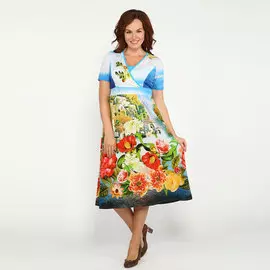 Платье с флористическим рисунком