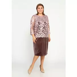 Платье с кружевной блузой