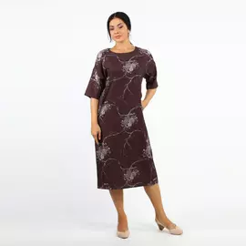 Платье свободного кроя с рукавом 1/2