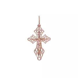 Подвеска-крест серебряная "Господь"