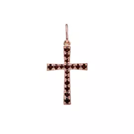 Подвеска-крест серебряная "Судьба"