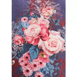 Покрывало стёганое "Натюрморт с цветами"