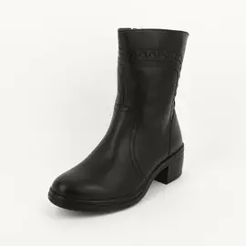 Полусапожки зимние с декоративной строчкой