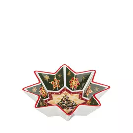Салатник с новогодним дизайном, 17x4 см