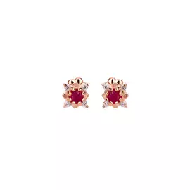 Серьги- пуссеты серебряные "София"