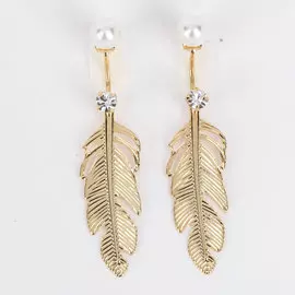 Серьги "Изысканное перо"