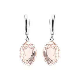 Серьги серебряные "Арабеска"