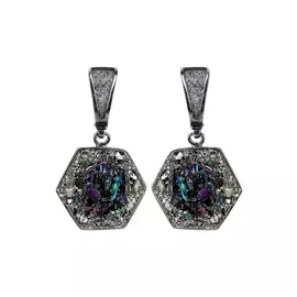 Серьги серебряные "Атмосфера"