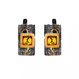 Серьги серебряные "Аврора"