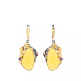 Серьги серебряные "Дива"