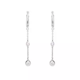 Серьги серебряные "Европейский стиль"