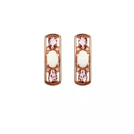 Серьги серебряные "Флер"