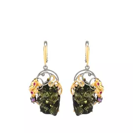 Серьги серебряные "Флориана"