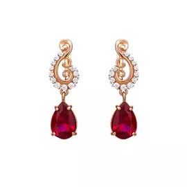 Серьги серебряные "Изысканность"