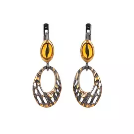 Серьги серебряные "Лэтти"